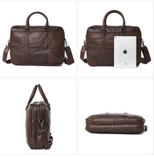 Load image into Gallery viewer, Handmade Leather Business Laptop Bag Briefcase
