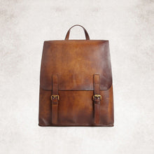 Load image into Gallery viewer, Vintage Womens Brown Leather Backpack Purse Cool Bag
