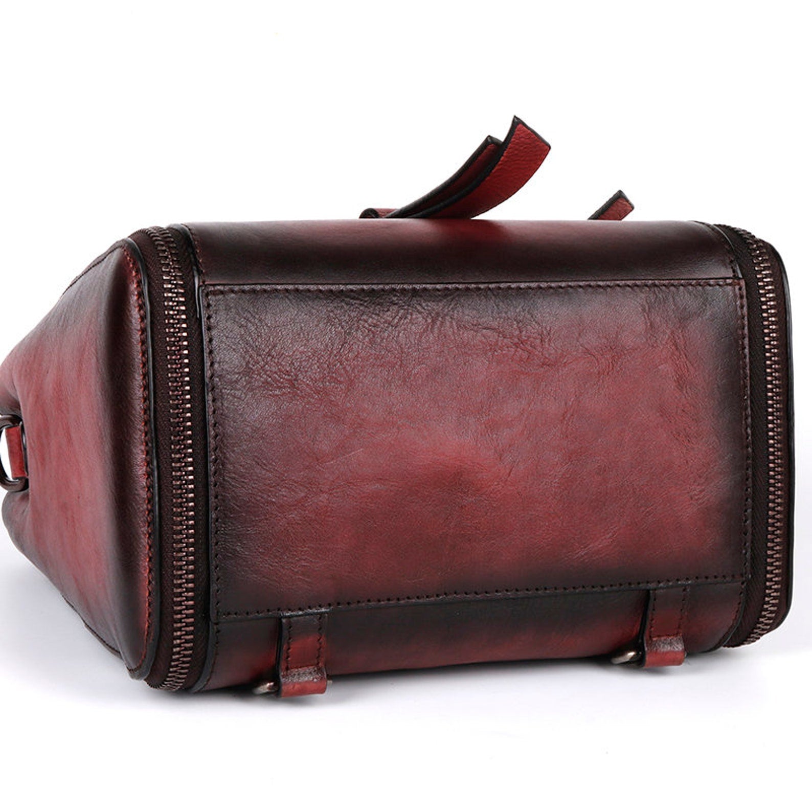 Retro Design Female High Quality Leather Rucksack Backpack