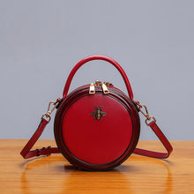 Load image into Gallery viewer, Bee Leather Circle Bag Crossbody Bags Shoulder Bag Purses for Women
