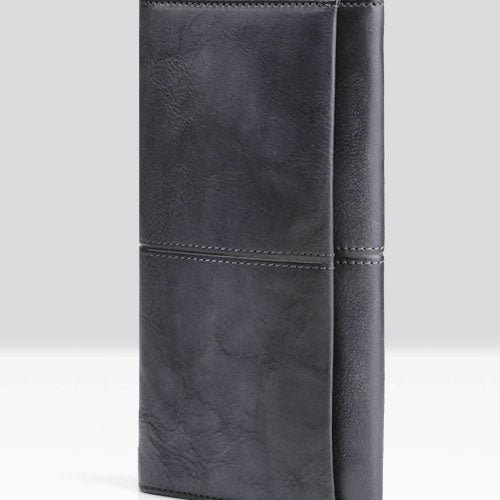 Handmade Leather Cool Long Leather Wallet Bifold Clutch Wallet