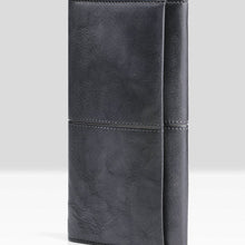 Load image into Gallery viewer, Handmade Leather Cool Long Leather Wallet Bifold Clutch Wallet
