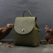 Load image into Gallery viewer, Small Womens Genuine Leather Backpack
