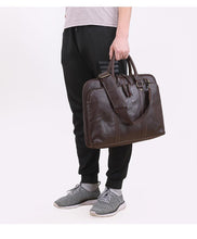 Load image into Gallery viewer, Retro Leather Business Briefcase
