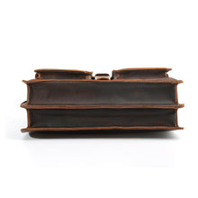 Load image into Gallery viewer, Brown Large Shoulder Messenger Bag Briefcase
