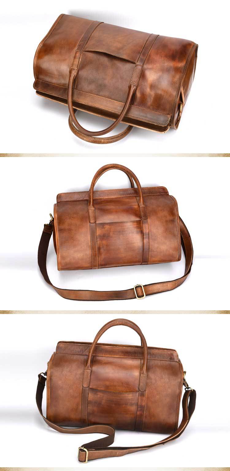 Leather Duffel Bag Christmas Gift