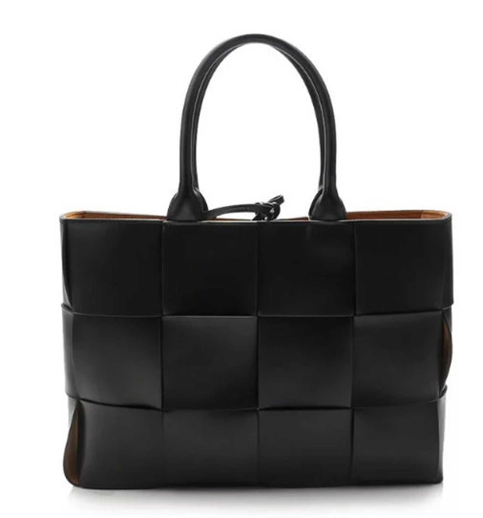 Large Woven Leather Tote Bag