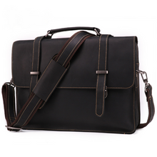 Load image into Gallery viewer, Vintage Leather Business Briefcase Laptop
