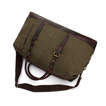 Load image into Gallery viewer, Vintage Canvas Leather Travel Duffel Bag
