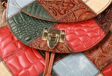 Load image into Gallery viewer, Unique Patchwork women Backpack Purse Bag
