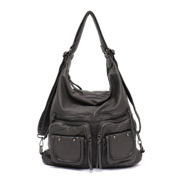 Large Soft Casual Women Bags School Backpack PU Leather Bag