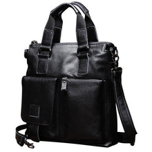 Load image into Gallery viewer, Black New Men Shoulder Leather Business Bag

