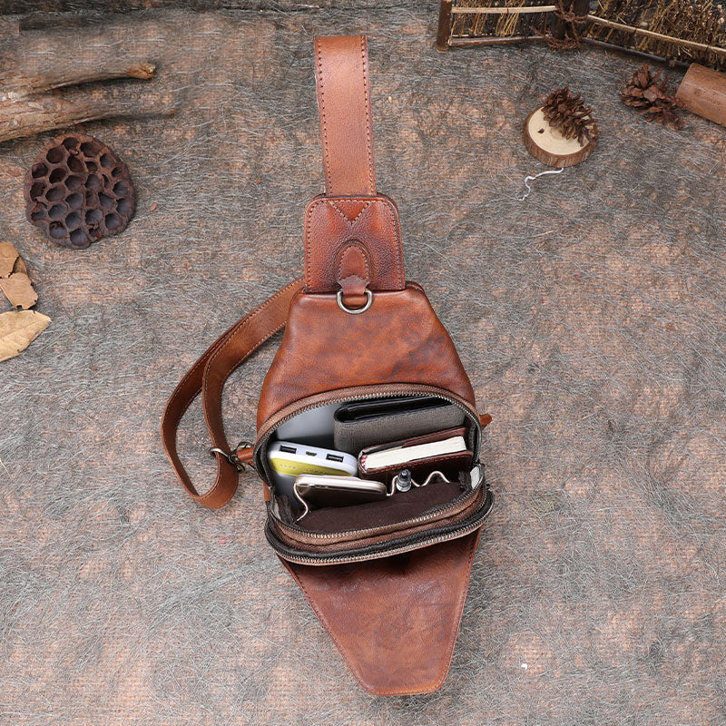 Sling Crossbody Shoulder Bag Womens Leather Bag