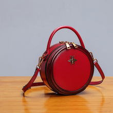 Load image into Gallery viewer, Bee Leather Circle Bag Crossbody Bags Shoulder Bag Purses for Women
