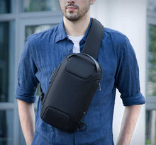 Load image into Gallery viewer, Black Men Shoulder Crossbody  Sling Bag

