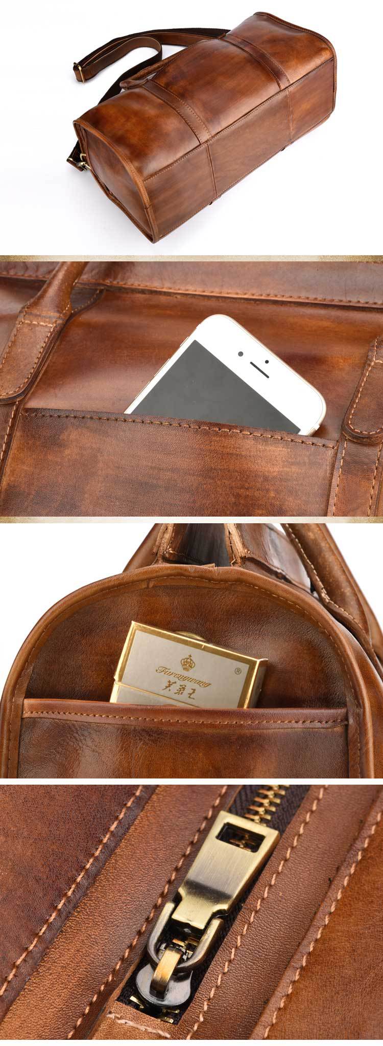 Leather Duffel Bag Christmas Gift