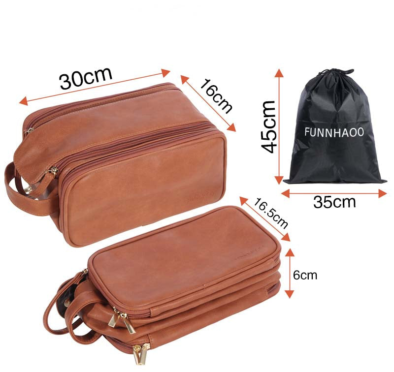 Leather Dopp Kit Toiletry Bag Groomsmen Gift Luxury Travel Bag