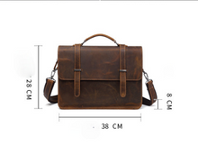 Load image into Gallery viewer, Vintage Leather Business Briefcase Laptop
