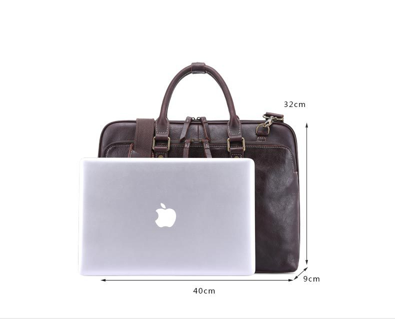 Retro Leather Business Briefcase