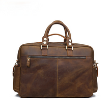 Load image into Gallery viewer, Large Leather Travel Briefcase
