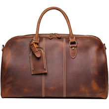 Load image into Gallery viewer, Duffle Bag Simple Vintage Leather Duffel Travel Bag
