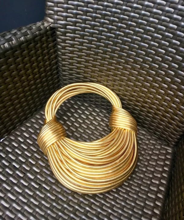 Genuine Leather Double Knot Bag