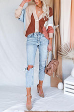 Load image into Gallery viewer, Color Block Button Cardigan
