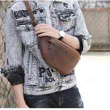 Load image into Gallery viewer, Classic Leather Vintage Cross Body Sling Bag for Men
