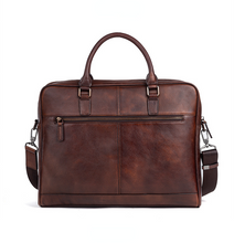 Load image into Gallery viewer, Vintage Genine Leather Businees Briefcase Laptop Bag
