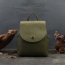 Load image into Gallery viewer, Small Womens Genuine Leather Backpack
