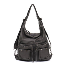 Load image into Gallery viewer, Large Soft Casual Women Bags School Backpack PU Leather Bag
