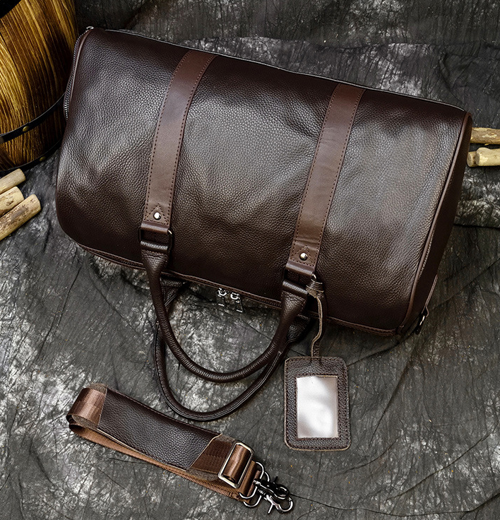 Weekend Travle Leather Bag Large Stroage for Men