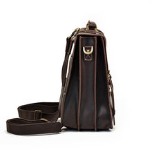 Load image into Gallery viewer, Retro Leather School Backpack
