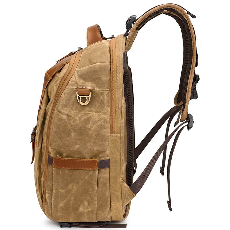 Camera Backpack 19 inch Luxury Retro Waterproof Cavnas Bag