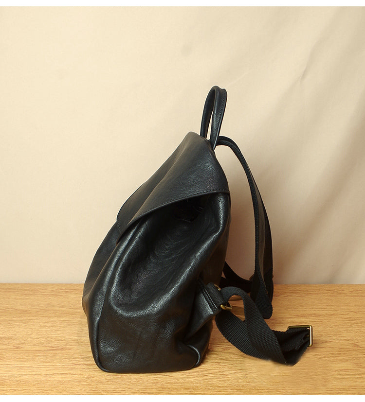 Simple Classic Vintage Leather Backpack