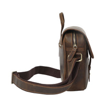 Load image into Gallery viewer, Retro Small Brown Messenger Shoulder Bag
