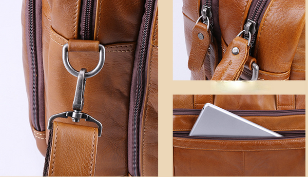 Men's Vintage Leather Briefcase laptop