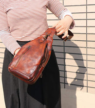 Load image into Gallery viewer, Sling Crossbody Shoulder Bag Womens Leather Bag
