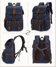 Load image into Gallery viewer, Waterproof Canvas Camera Backpack Photography Bag
