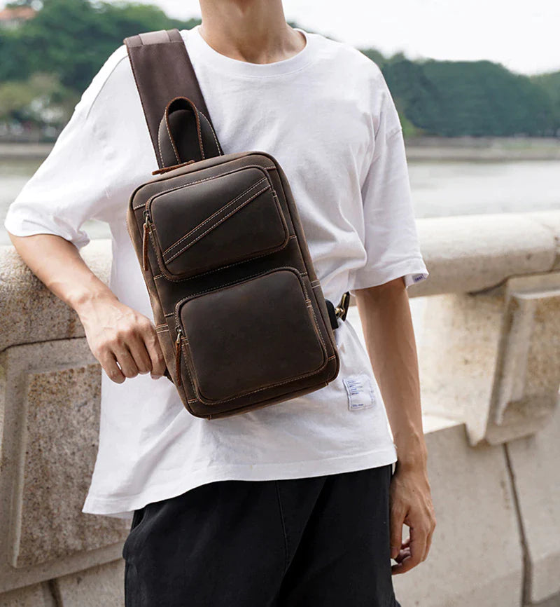 Men's Chest Multi-function Crossbody Sling Bag