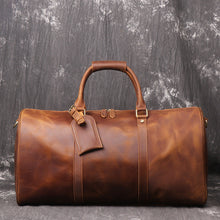 Load image into Gallery viewer, Large Leather Duffel bag

