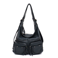 Load image into Gallery viewer, Large Soft Casual Women Bags School Backpack PU Leather Bag

