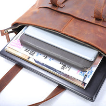 Load image into Gallery viewer, Brown Leather Tote Bag
