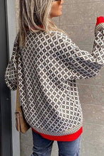 Load image into Gallery viewer, Argyle Button Cardigan
