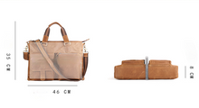Load image into Gallery viewer, Men&#39;s Leather Business Briefcase for 17&quot; Laptop
