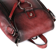 Load image into Gallery viewer, Retro Design Female High Quality Leather Rucksack Backpack
