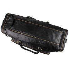 Load image into Gallery viewer, Black Large Trave Weekender Leather Duffel Bag
