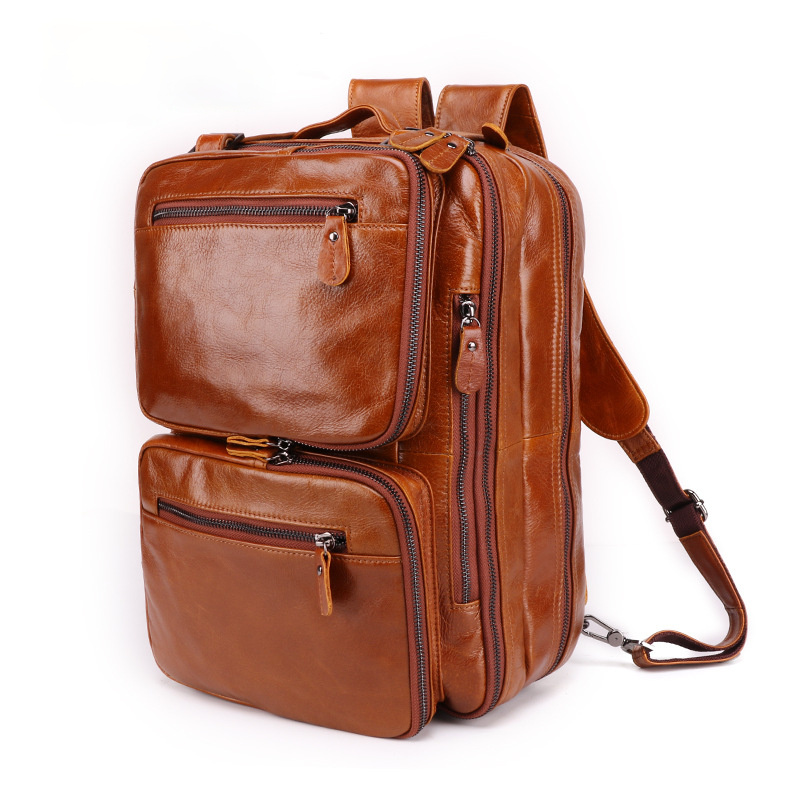 Vintage Men Multi Functional Backpack Business Briefcase