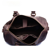 Load image into Gallery viewer, Retro Leather Portable Travel Duffel Bag
