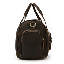 Load image into Gallery viewer, Leather Duffel Bag Large Travel Bag Groomsmen Gift
